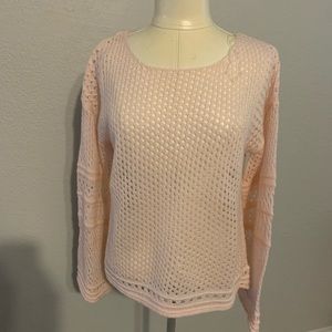 Blush colored Charming Charlie cover up sweater
